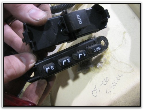 05-06 BMW 5-SERIES SEAT & WINDOW SWITCHES CONTROLS - Foto 1 di 2