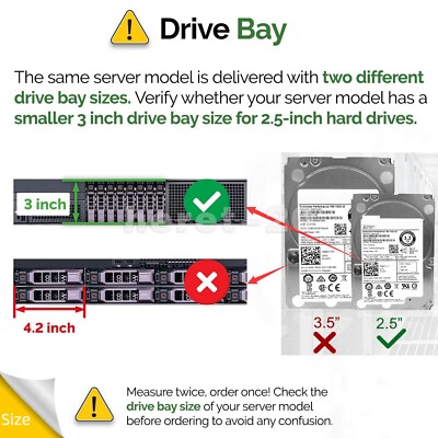 NUOVO 8FKXC Vassoio Disco Rigido 2,5" PowerEdge R730 R930 R730xd R630 #F9 - Foto 4