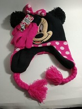 Disney Minnie Mouse Winter Beanie Hat And Mittens Set NWT
