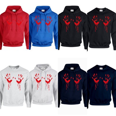 Sanguinoso Mano Felpa Maglione Zucca Sangue Macchie Halloween