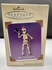 Hallmark Keepsake Mr. Tap Happy Skeleton Halloween Ornament