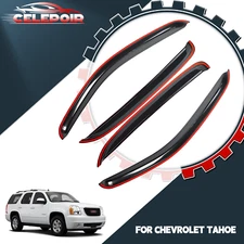 Fits 2007- 2014 Chevy Tahoe & GMC Yukon Window Visors Rain Sun Guard Vent 