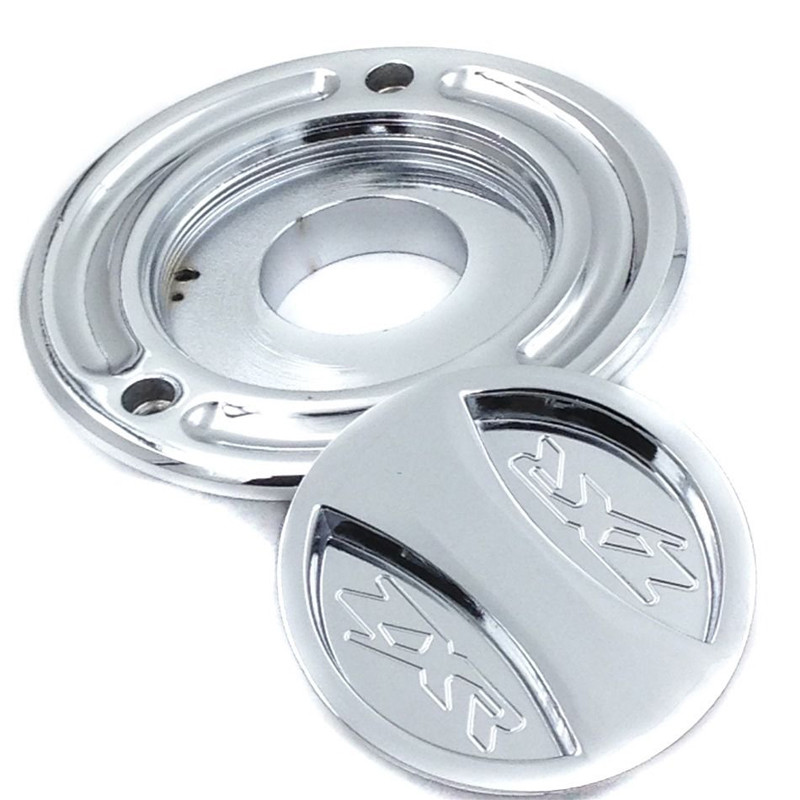 Chrom Gas Cap Fueltank For Kawasaki ZX14 Z1000 ZX10R ZX9R ZX6RR
