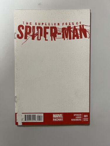The Superior Foes of Spider-Man #1 Blank Sketch Variant (2013 Marvel Comic) - Fi - Picture 1 of 2