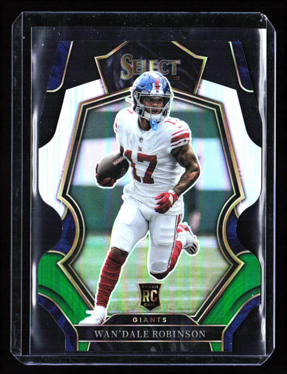 Wan'Dale Robinson 2022 Panini Select Black & Green Die-Cut #174 RC New York