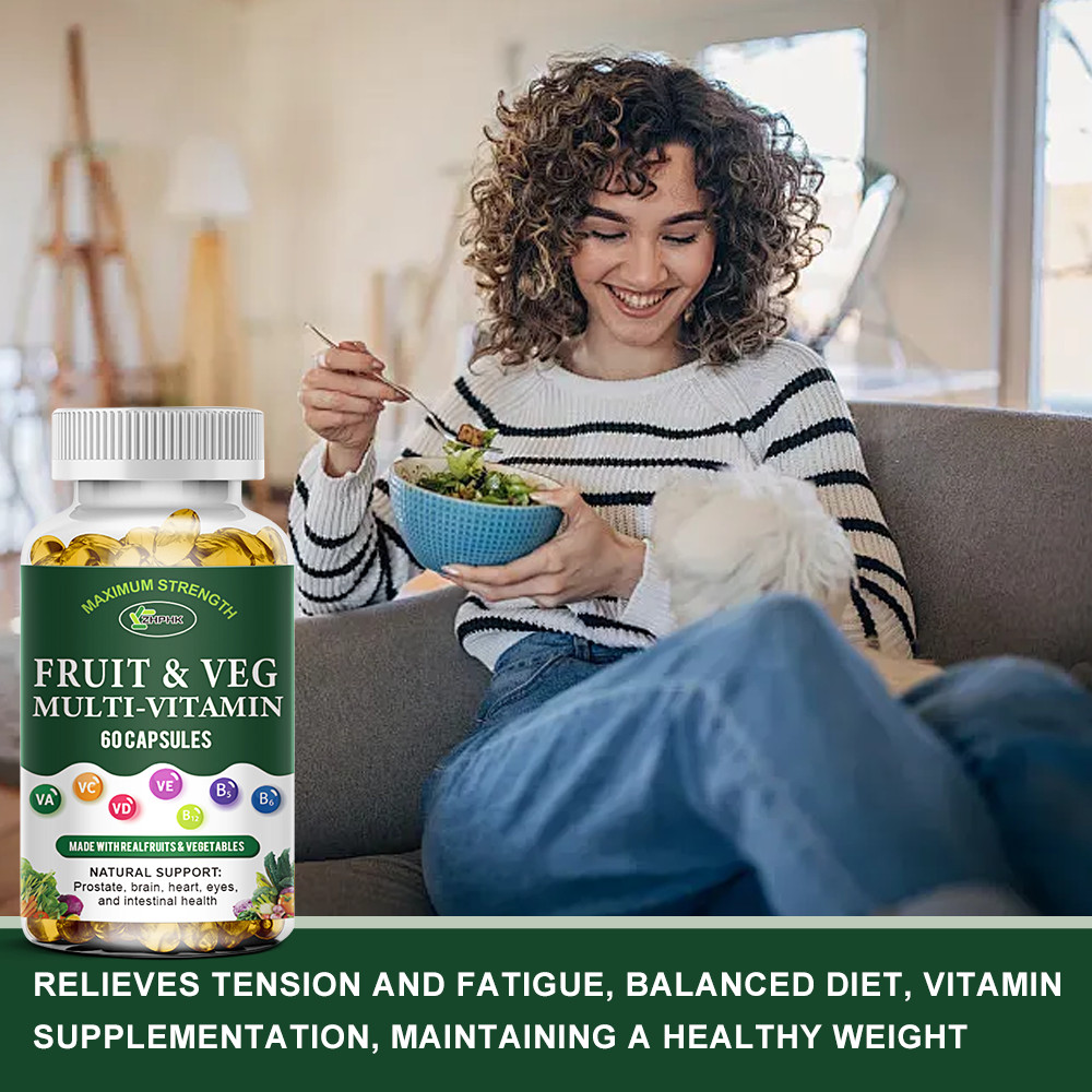 Fruit and Veggie Whole Supplement, Superfood Fruits and Vegetables 60 Capsules