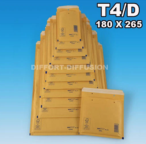 200 enveloppes à bulles A4,T4,D,4 taille DVD 175x265 - Photo 1/1