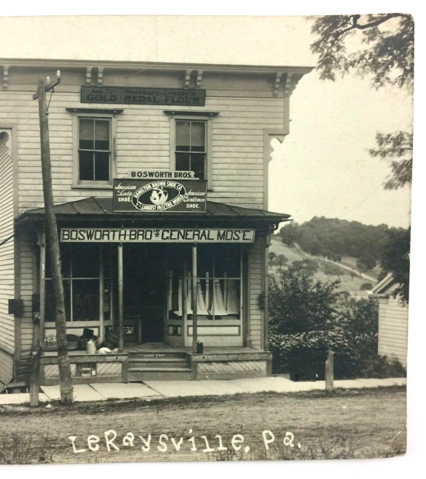 Le Raysville PA Real Photo Postcard RPPC Bosworth Bros General Store 1910s eBay
