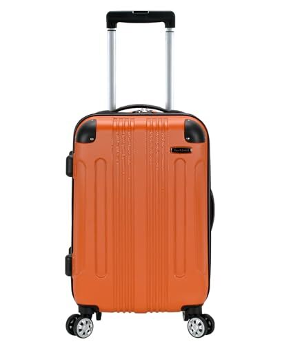 London Hardside Spinner Wheel Luggage Carry-On 20-Inch Orange