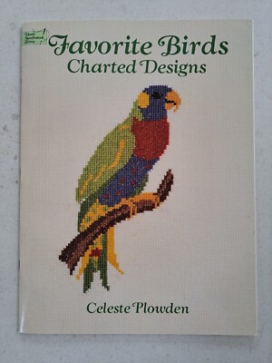 LIEBLINGSVÖGEL kartierte Designs Celeste Plowden Dover Handarbeit Serie, 1994 USA