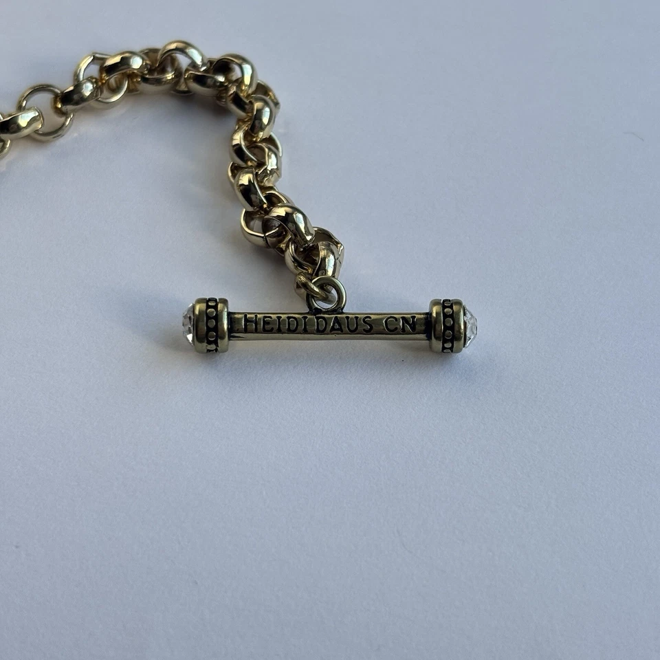 Collar de cadena HEIDI DAUS X domo hilo largo (4 estaciones/blanco/cierre de palanca) Foto 2 de 4