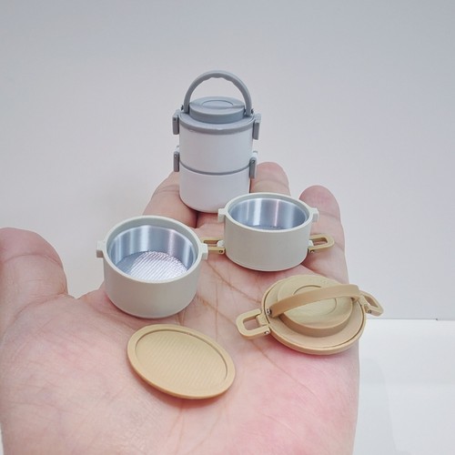 1/6 Scale Dollhouse Miniatures Bento Lunch Box Handmade Accessories for School