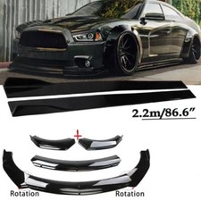Front Bumper Lip Spoiler Side Skirt For Dodge...