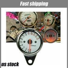 Motorcycle Universal 12v Led 0-13000rpm Tachometer Gauge For Chopper Cafe Racers
