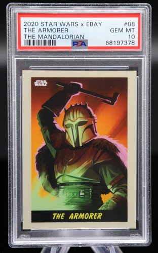 2020 Topps Star Wars x eBay THE ARMORER #08 The Mandalorian PSA 10 Gem Mint 💎