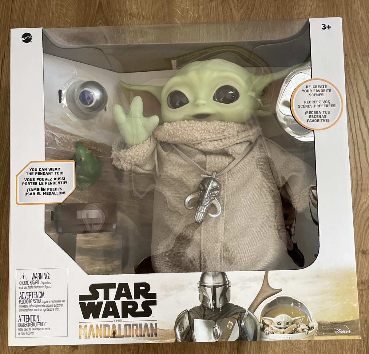 Grogu Baby Yoda Star Wars The Mandalorian Figure, With Accessories