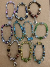 Costume Boho Stretch Beaded Bracelets For Gifts Mixed Lot Of 10