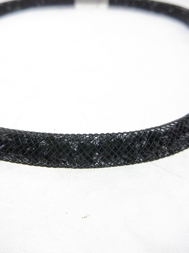Collar o pulsera envolvente de malla de 15,25" de cristal de Swarovski negro polvo de estrellas - Imagen 5 de 5