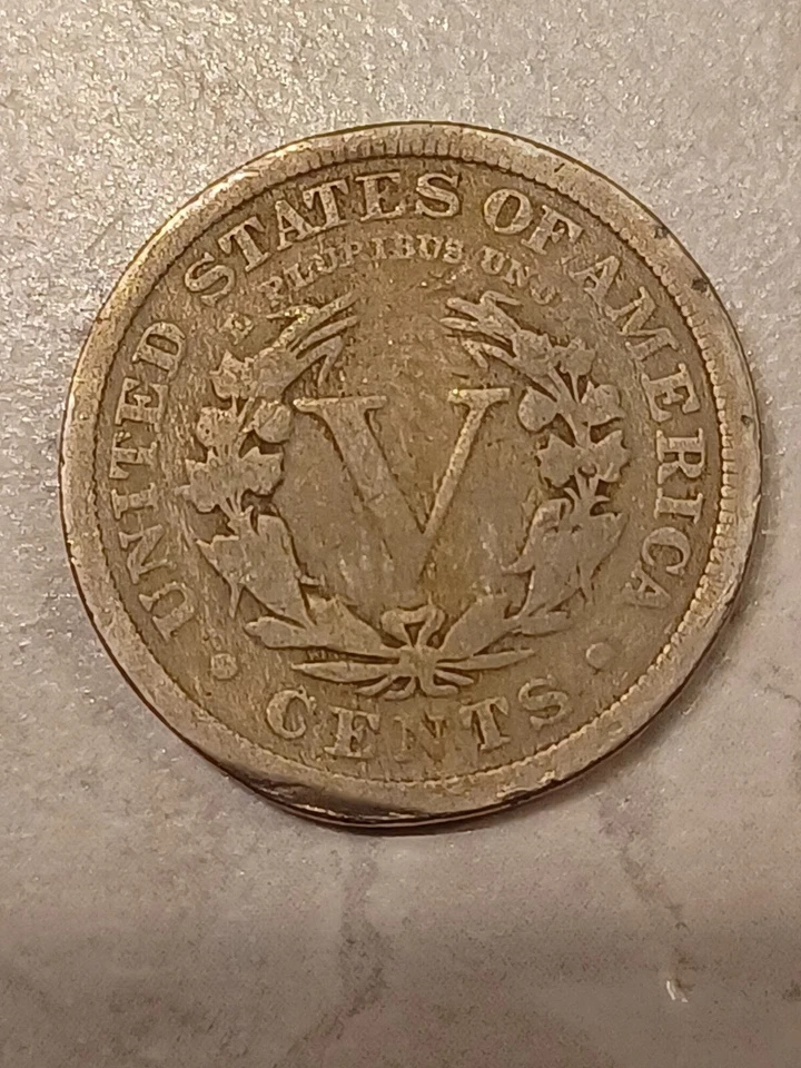 1911 V Nickel Planchet Defect Obverse  - Image 4 of 4