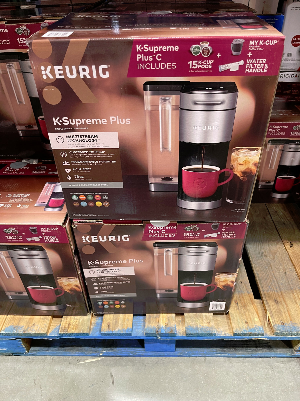 Keurig K-Supreme Plus C Single Serve Coffee Maker with 15 K-Cup Pods MultiStream