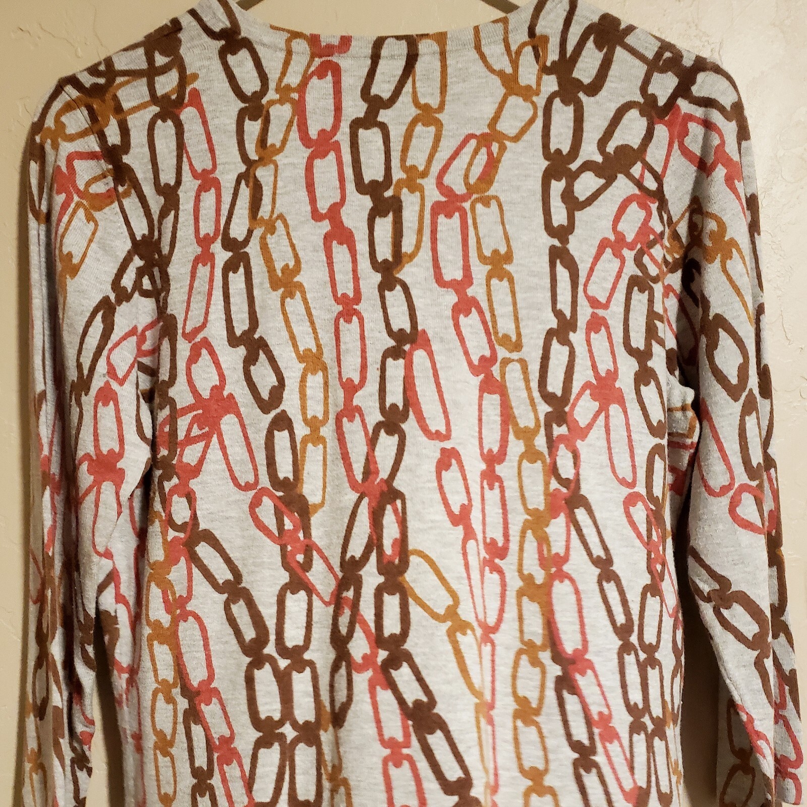 J. McLaughlin Sweater Womens L Multicolor Chain P… - image 11