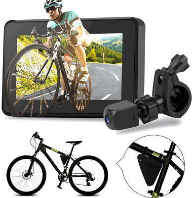 Fahrradspiegel, Fahrrad Rückfahrkamera 1080P HD mit mit 10,9 cm Bildschirm, IP68