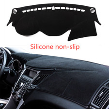 Black Dashboard Dash Mat Dashmat Sun Cover Pad For Hyundai Sonata 2011-2014