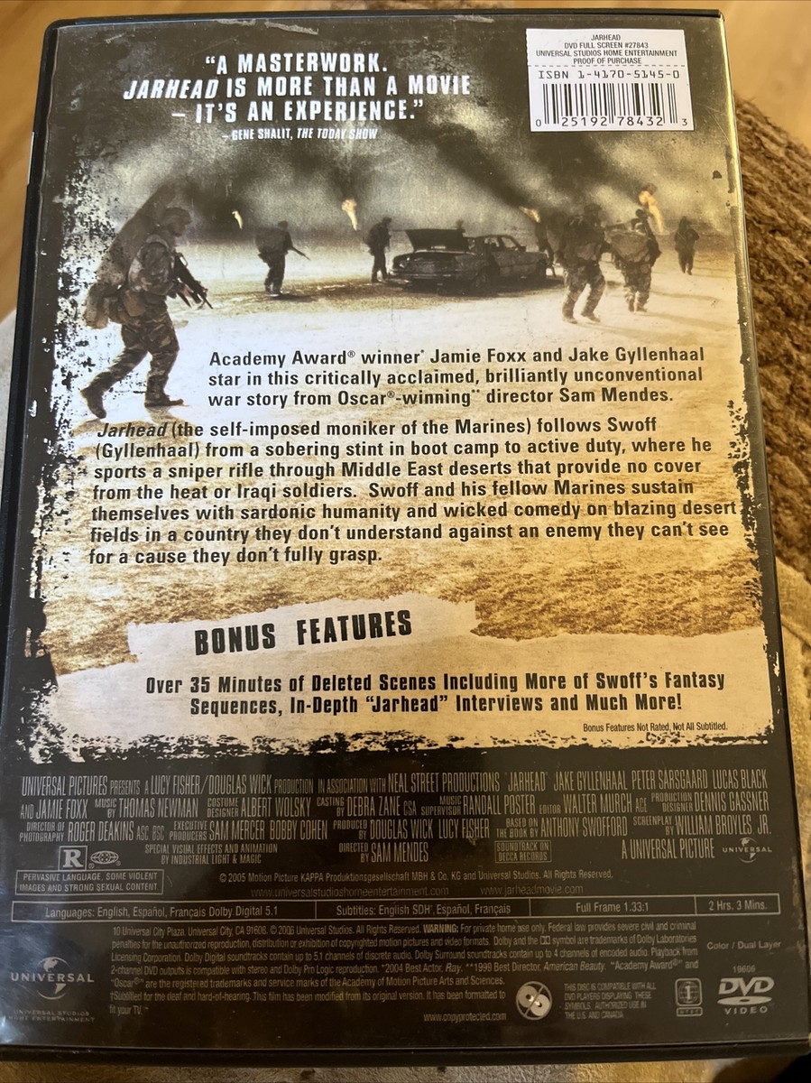 Jarhead (DVD, 2006, Full Frame) 25192784323| eBay