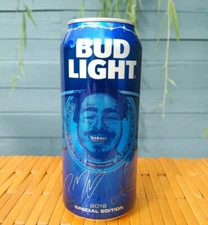 Post Malone Can Bud Light EMPTY Beer Tab Intact Posty Collectible RARE 