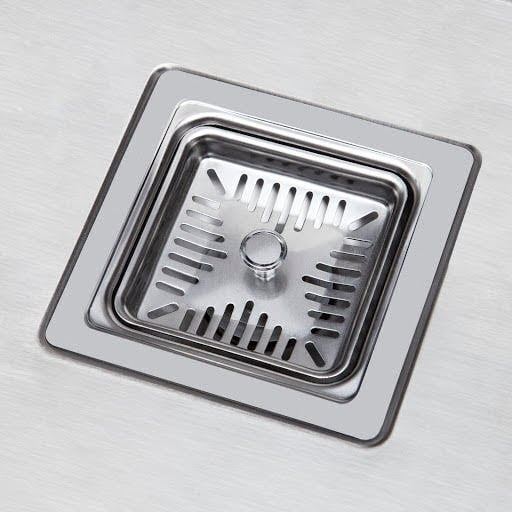 Sauber 1.5 Bowl Square Inset Stainless Steel Kitchen Sink Right Hand