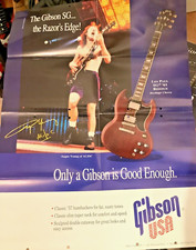 GIBSON The SG Guitars • Angus Young○AC/DC 18x24" Poster/Catalog '93 - Print Ad.