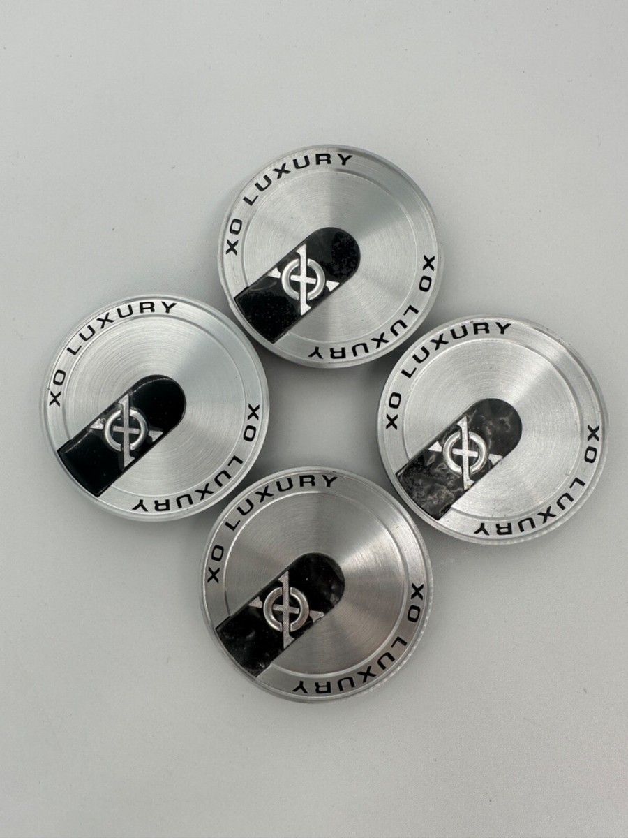 Brand New XO Luxury Wheels Silver Center Cap Set of Four (4 Brand New XO Luxury Wheels Silver Center Cap Set of Four (4