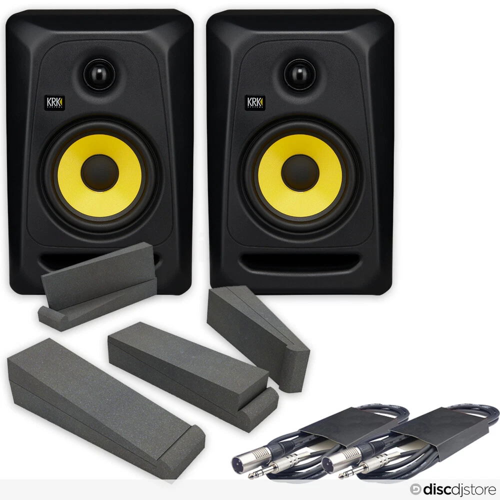 KRK Rokit RP5 G3 Classic 5 Active Monitors Pair Iso Pads