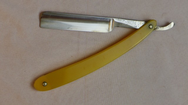 5/8 size square point Peter J. Michaels "C-Mon" Straight Razor