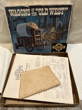 Vintage Craft Master Wagons of the Old West Chuck Wagon Wood Model Kit 106:250
