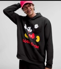 NWT Disney Lululemon Mickey Mouse Steady State Hoodie Sweatshirt Black Women's M