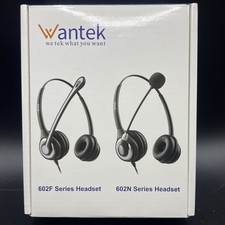 Wantek A602F USB Computer Headset Noise Cancelling Microphone PC Laptop NEW
