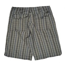 Lee Checked Shorts - 34W 9L Blue Cotton