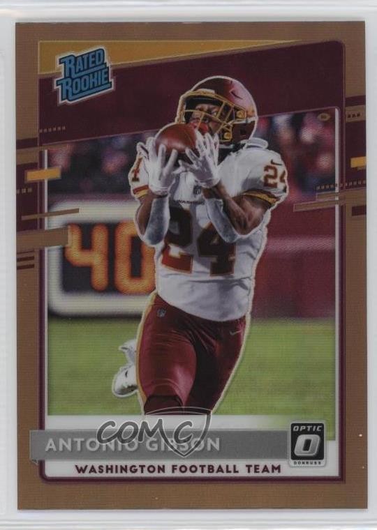 2020 Panini Donruss Optic Rated Rookies Bronze Prizm Antonio Gibson #185 09gw
