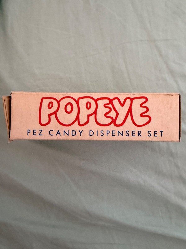 Vintage Popeye Pez Dispenser  ORIGINAL BOX - Rare Find PEZ BOX MAIL