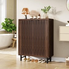6-Tier Retro Schuhschrank 24 Paar Schuhe Lagerung f&uuml;r Wohnzimmer Schlafzimmer