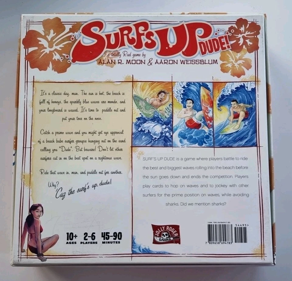 Surf's Up, Dude! 2007 Board Game Alan R Moon, Aaron Weisblum, Jolly Roger Games - Image 2 of 4