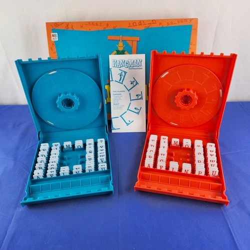 Vintage 1999 'Hangman' Guessing Game  Milton Bradley Hasbro Complete