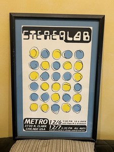 Stereolab Concert Poster- Chicago Metro December 6 & 7, 1999