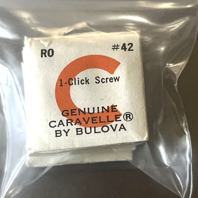 Bulova Caravelle RO Watch Part #42  1 - CLICK SCREW