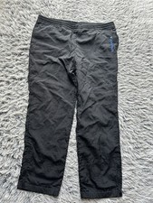 Le Coq Sportif Pants Mens Large Black Track Windbreaker Nylon Vintage