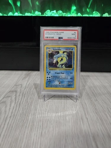 1999 POKEMON GAME #6 GYARADOS-HOLO PSA 9