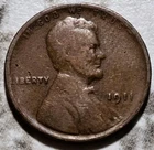 1911 P Lincoln Wheat Penny  Free S&H BIN596