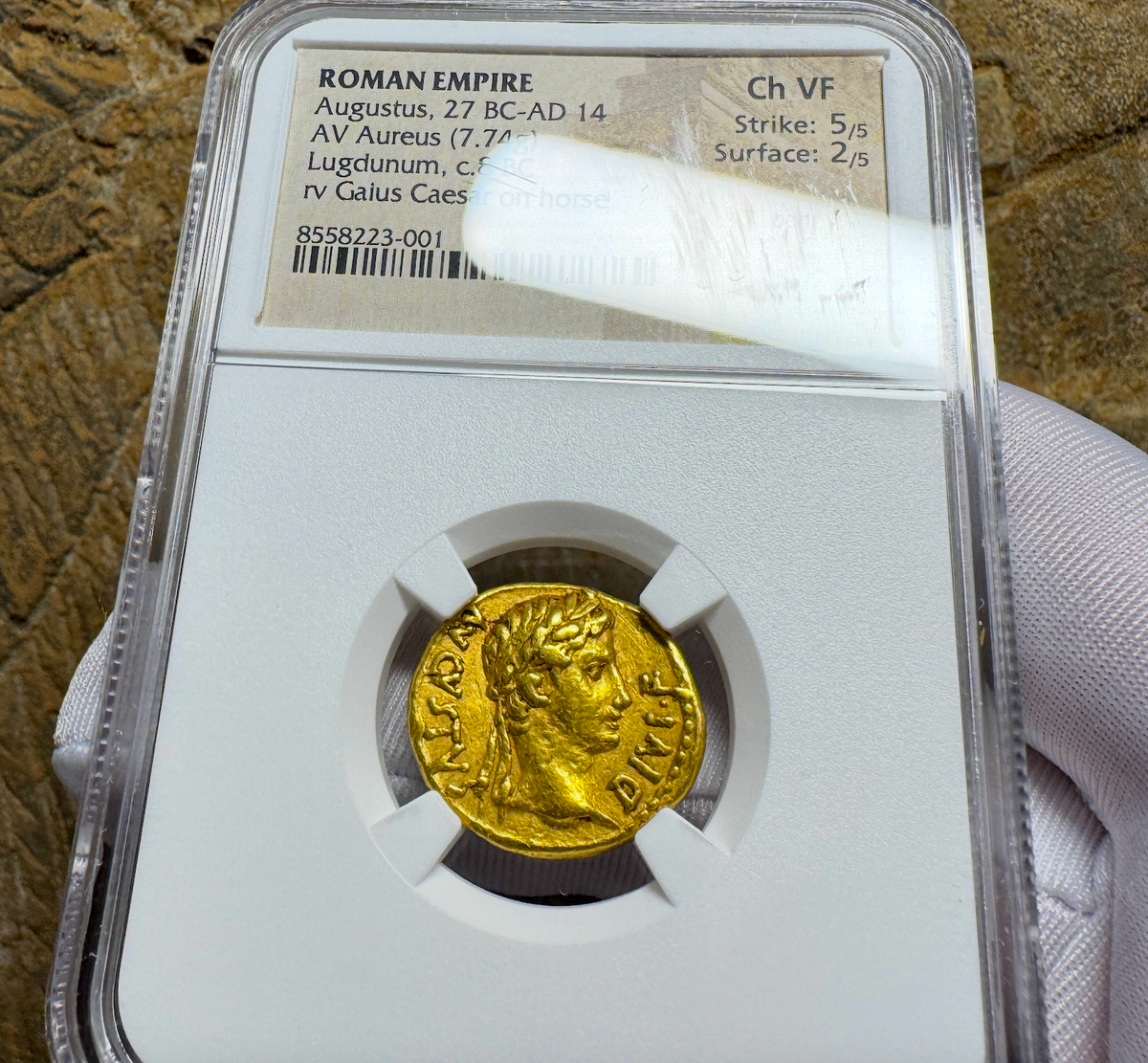 NGC-Ch.XF ササン帝国 ペーローズ1世 AD457/9~484 二重打ち ROMAN EMPIRE 