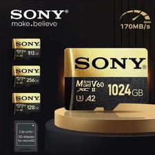 SONY Micro SD Card 2TB 512GB 256GB 128GB TF Memory Card Extreme 1TB U3 4K High